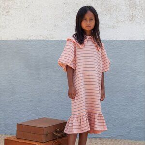 Bonmot Girls Peter Dress Striped